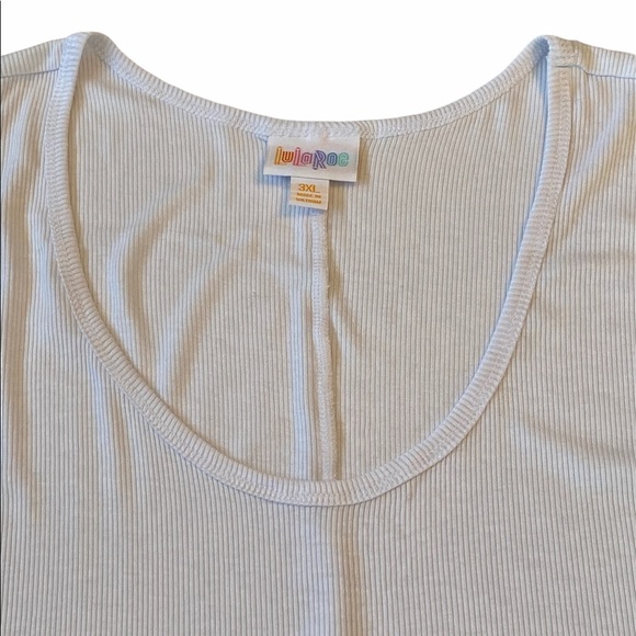 LuLaRoe TANK TOP Ribbed White NWT - Picture 7 of 16